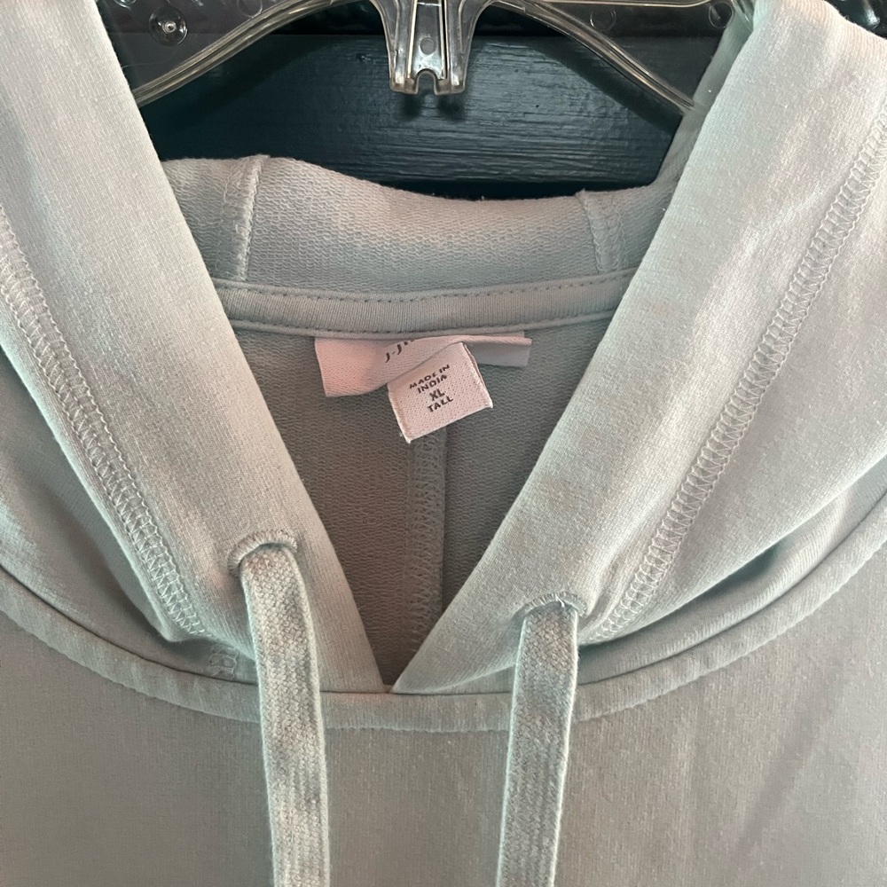 J. Jill Light Mint Green Pullover Hoodie - Picture 2 of 3
